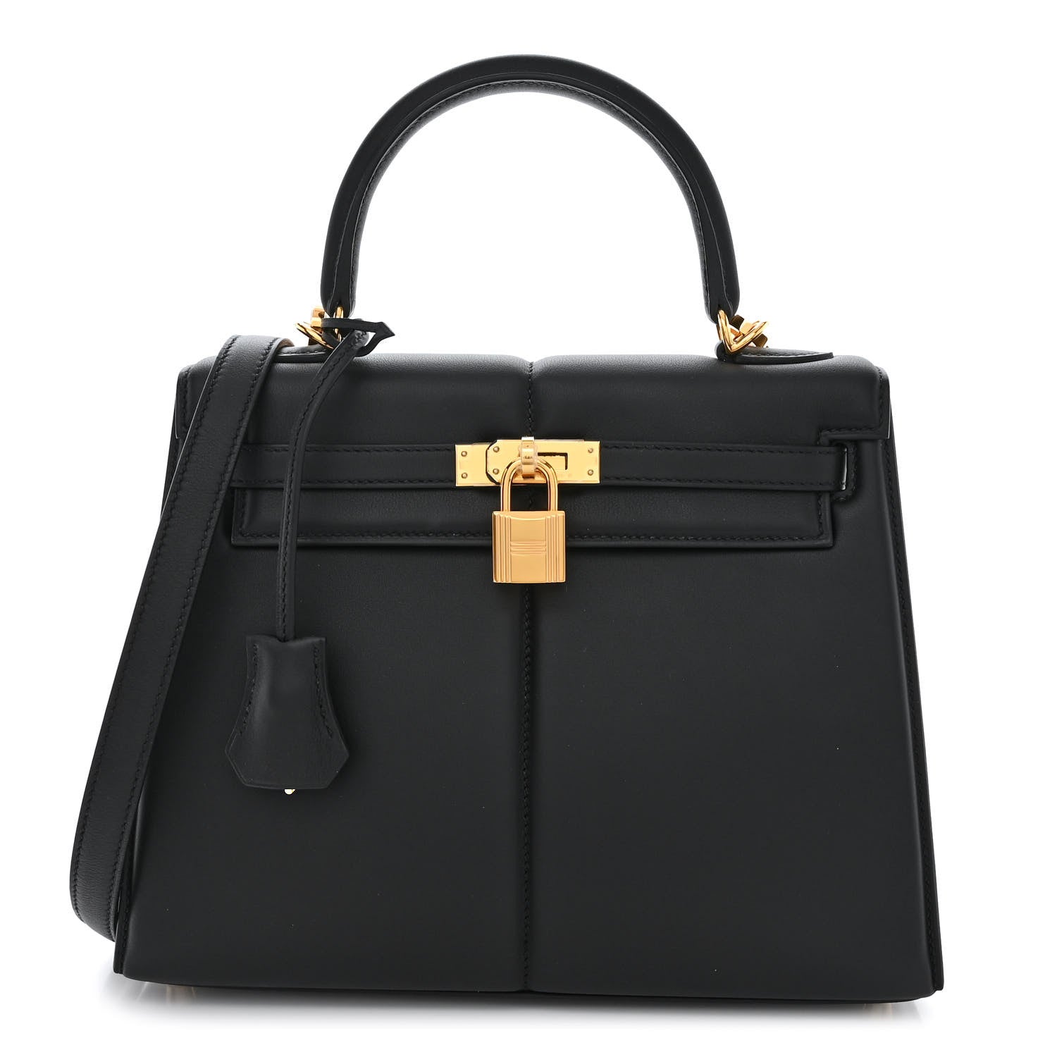 Hermes Swift Kelly Padded Sellier 25 Black 1 of 10