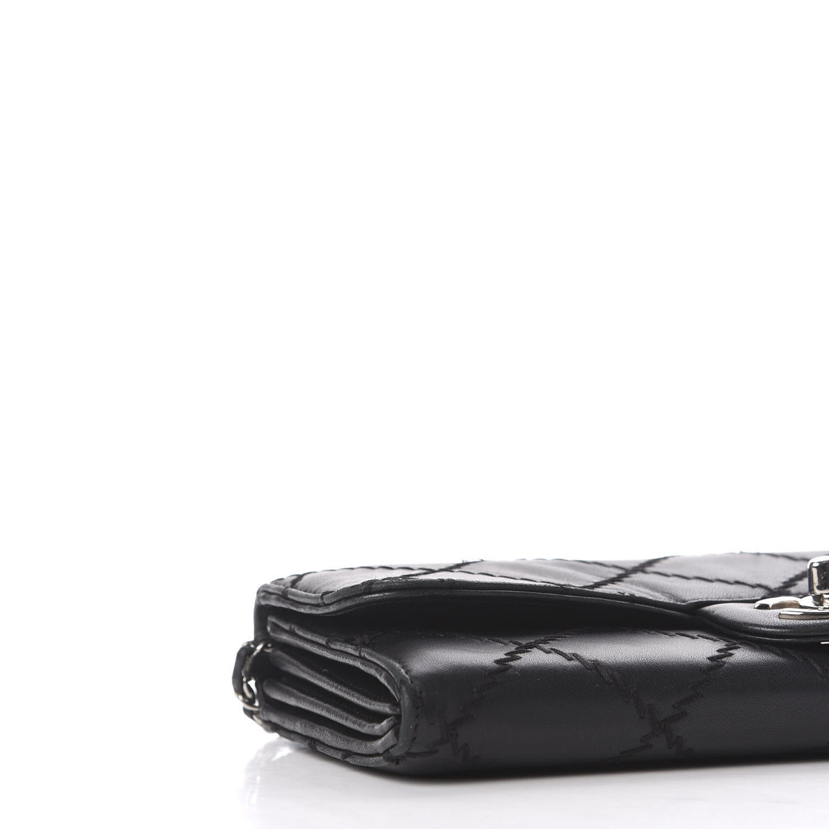 Chanel Lambskin Ultimate Stitch Clutch Flap Black 5 of 10