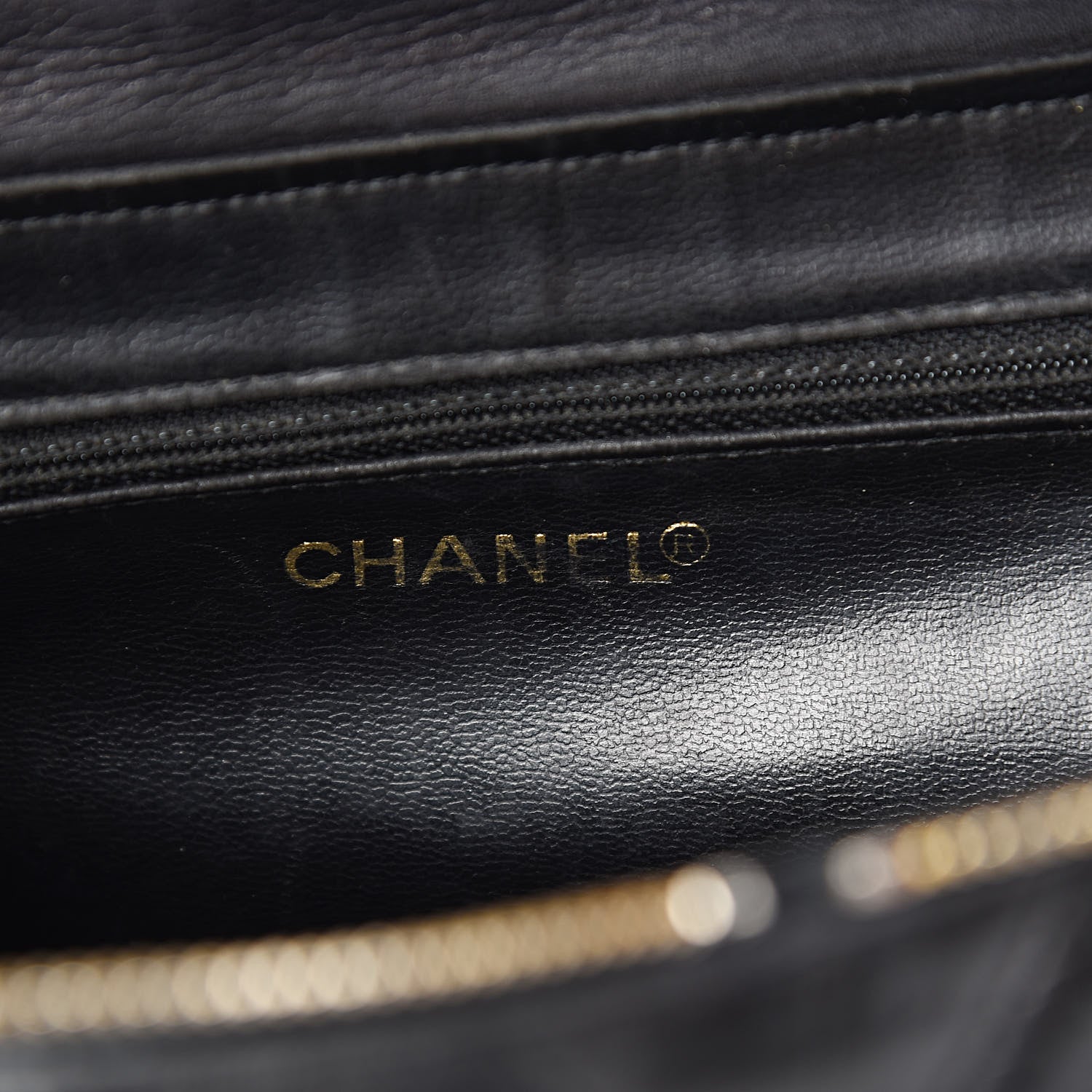 Chanel Lambskin Chevron Quilted Shoulder Bag Black 6 of 12