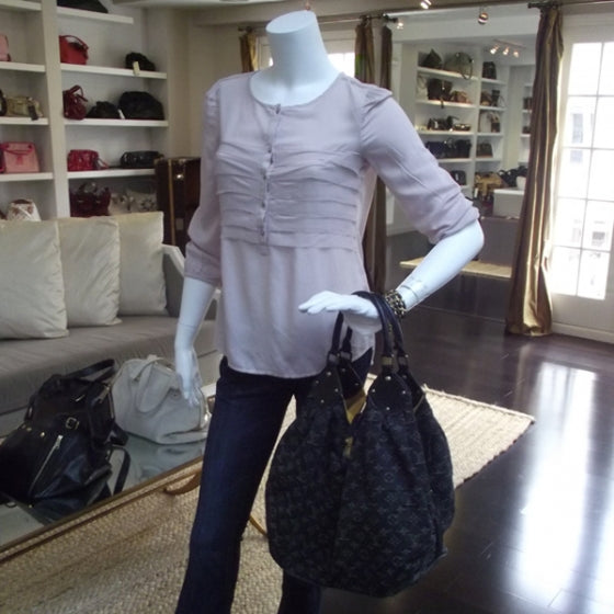 Louis Vuitton Denim Mahina XL Black 2 of 8