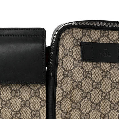 Gucci GG Supreme Monogram Web Belt Bag Black 8 of 11