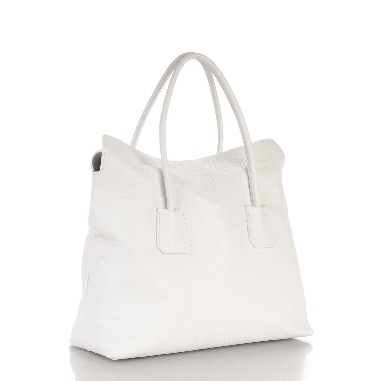 Burberry London Grainy Calfskin Medium Baynard Tote White 3 of 7