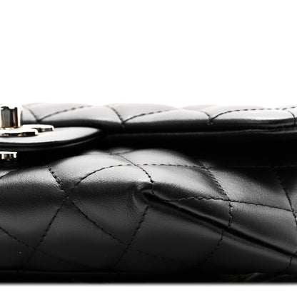 Chanel Calfskin Quilted CC Uniform Flap Belt Bag Black 10 of 10
