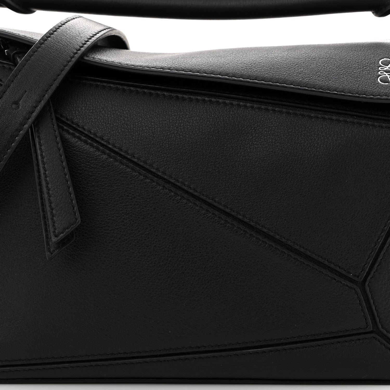 Loewe Calfskin Small Puzzle Bag Black 7 of 9