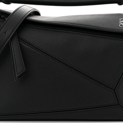 Loewe Calfskin Small Puzzle Bag Black 7 of 9