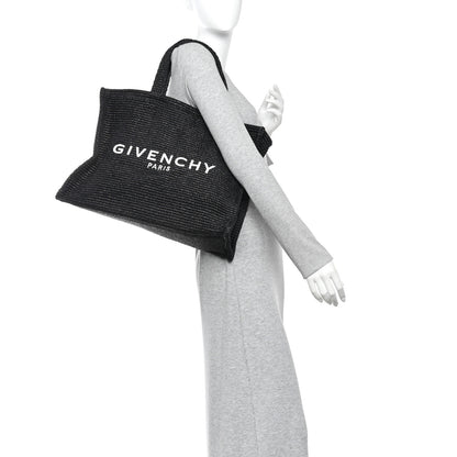 Givenchy Raffia Large G Shopping Tote Black 2 of 10
