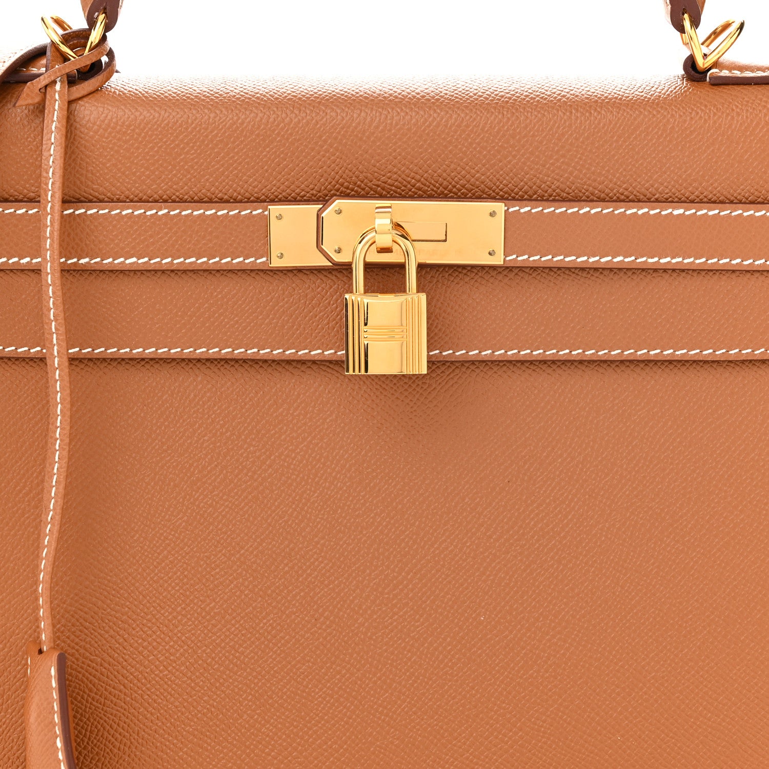 Hermes Epsom Kelly Sellier 32 Gold 8 of 12