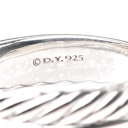 David Yurman Sterling Silver Diamond 5mm Crossover Ring 54 7 5 of 5