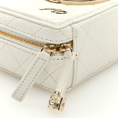 Chanel Lambskin Quilted Coco Click Bag White 9 of 11