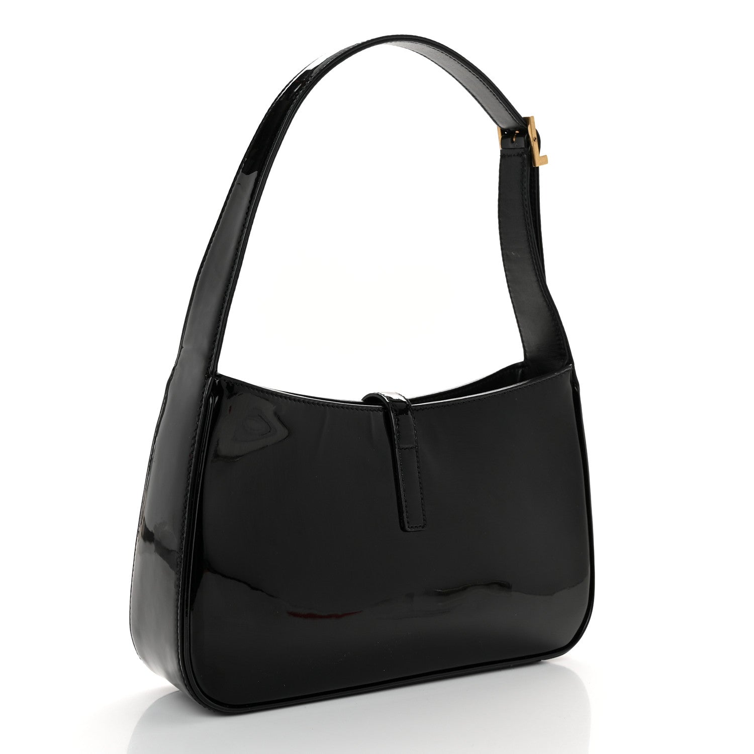 Saint Laurent Patent Le 5 A 7 Hobo Black 3 of 10