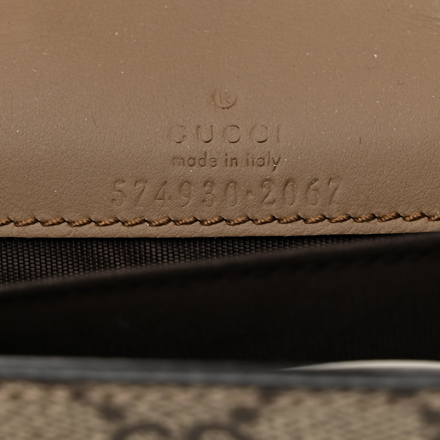 Gucci GG Supreme Monogram Dionysus Coin Purse Taupe 6 of 6