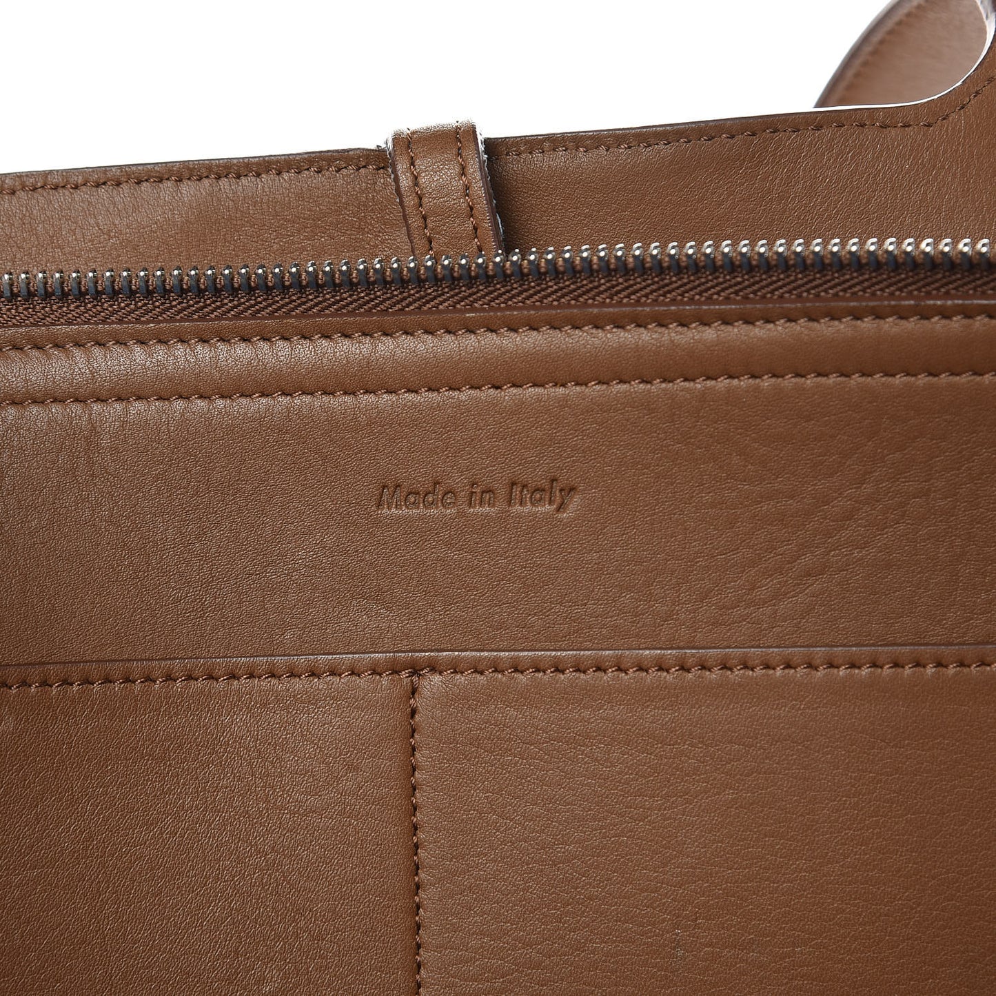 Calfskin Medium Tri-Fold Bag Taupe