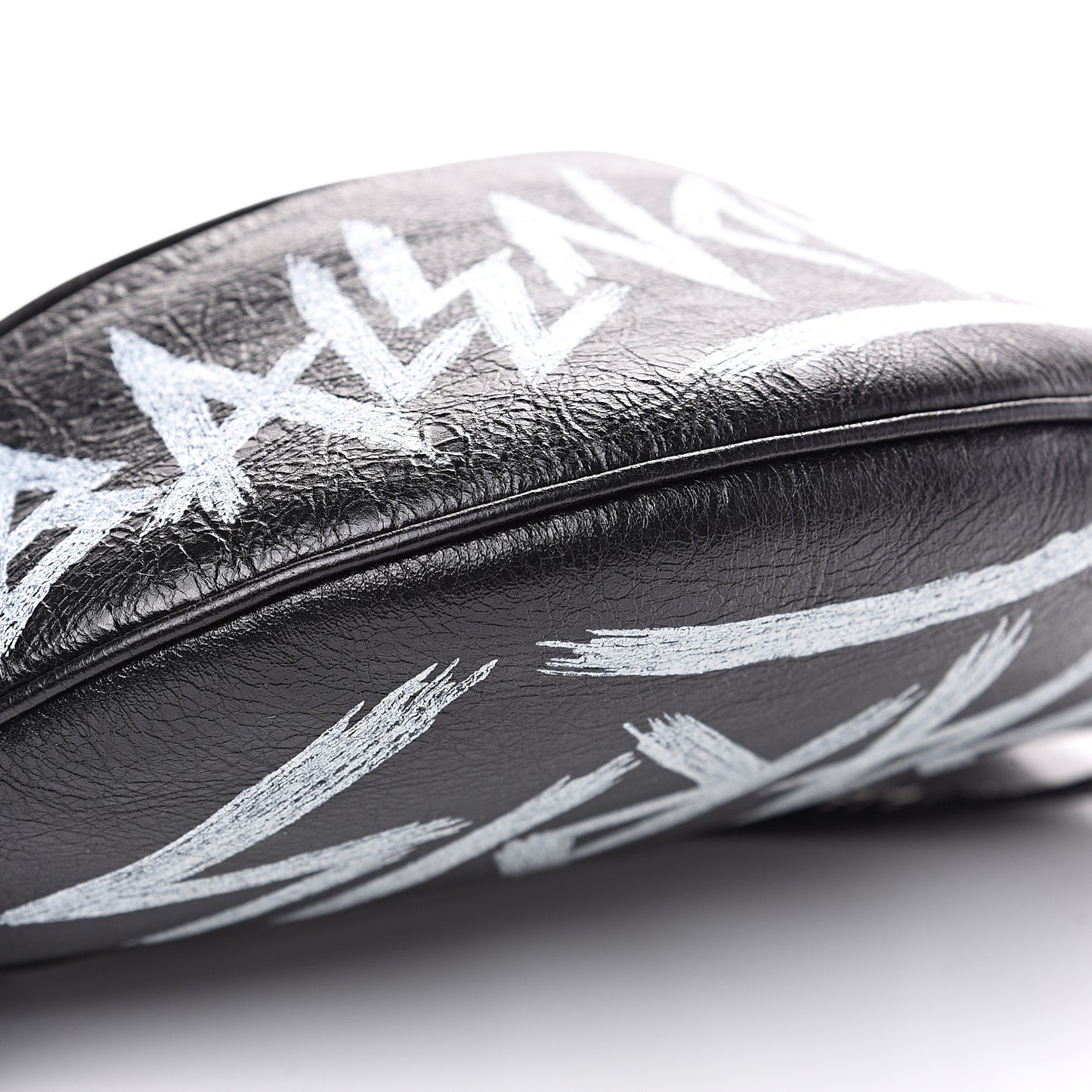 Agneau Arena Graffiti All Over XS Souvenir Belt Bag Black White