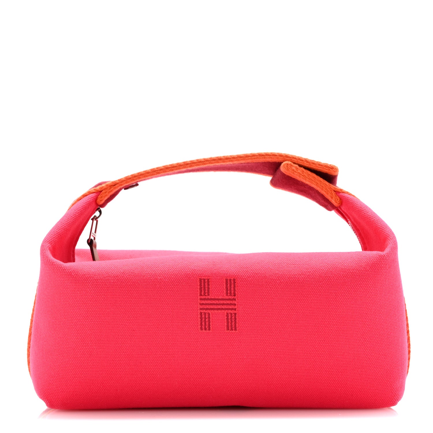Hermes Canvas Small Bride-A-Brac Pouch Hibiscus 1 of 8