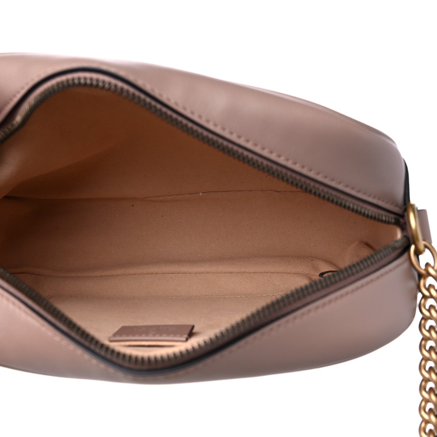 Gucci Calfskin Matelasse Small GG Marmont Chain Shoulder Bag Porcelain Rose 5 of 9