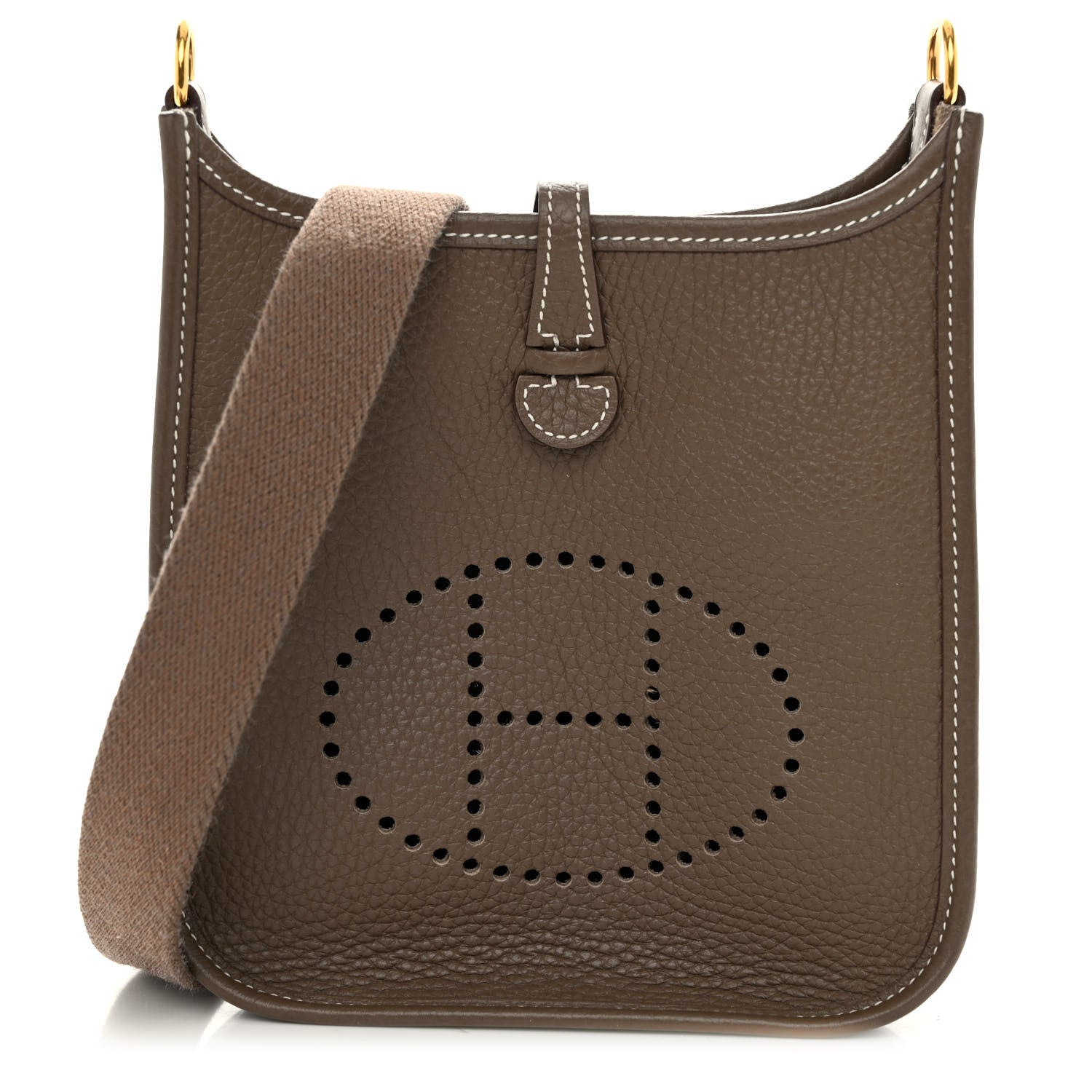 Hermes Taurillon Clemence Evelyne TPM Etoupe 8 of 10