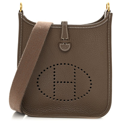 Hermes Taurillon Clemence Evelyne TPM Etoupe 8 of 10