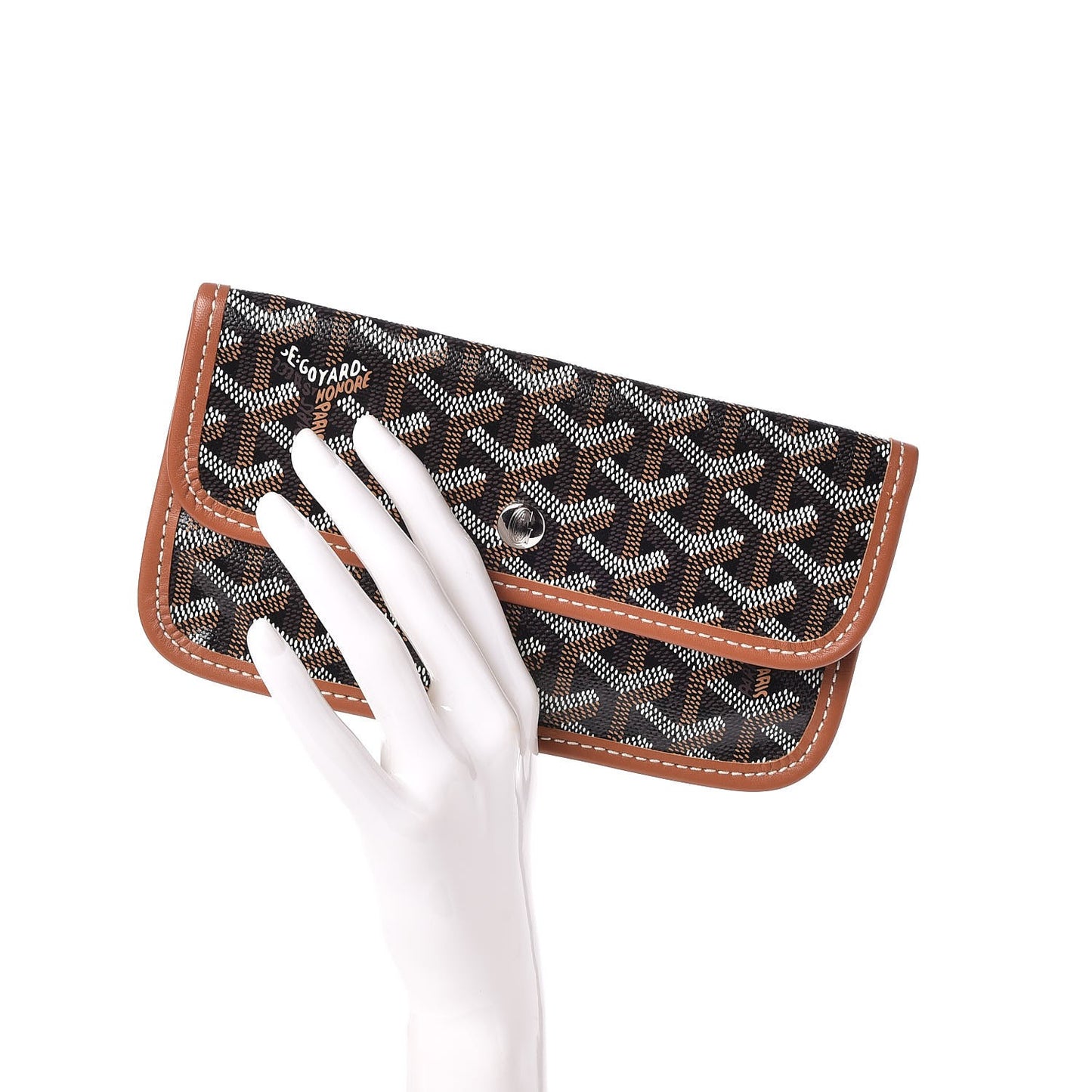 Goyardine Pouch Black Gold