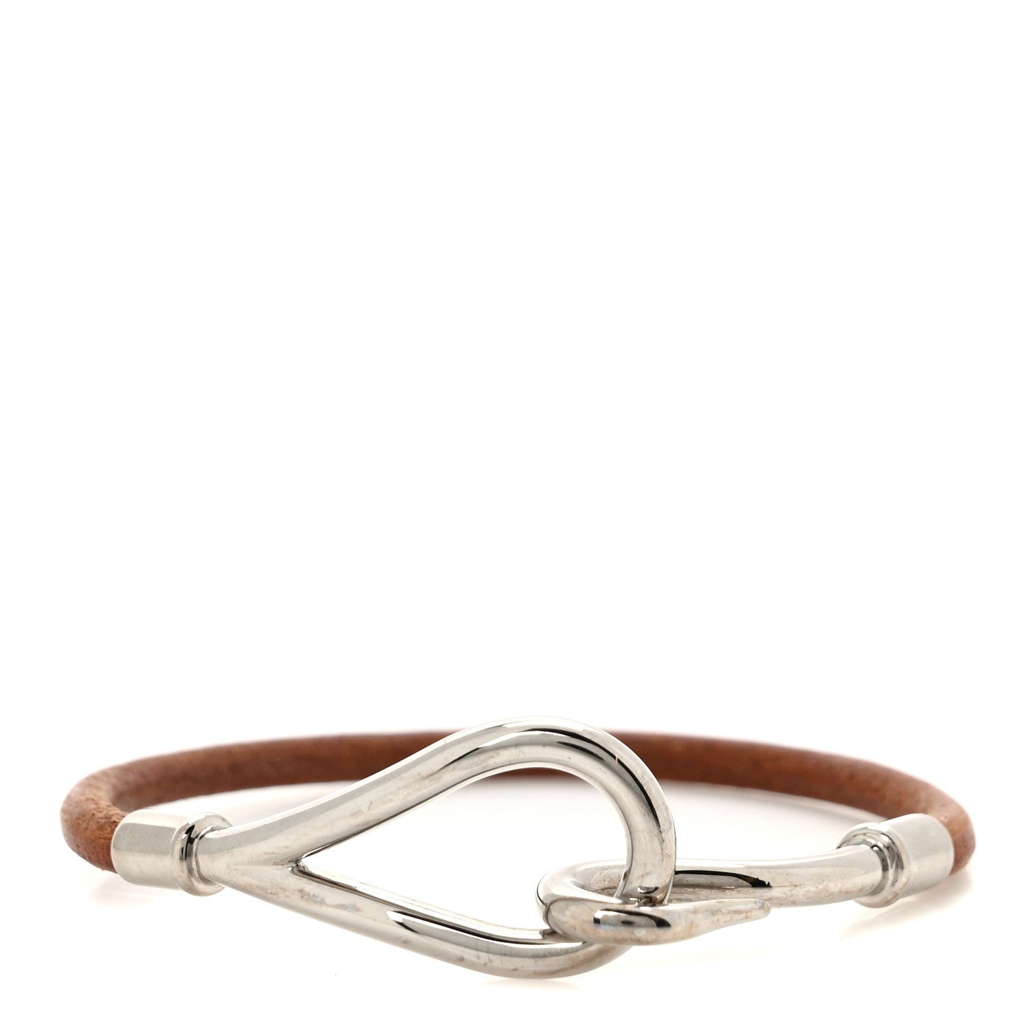 Hermes Natural Bridle Jumbo Hook Bracelet Bouton 1 of 4