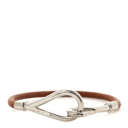 Hermes Natural Bridle Jumbo Hook Bracelet Bouton 1 of 4