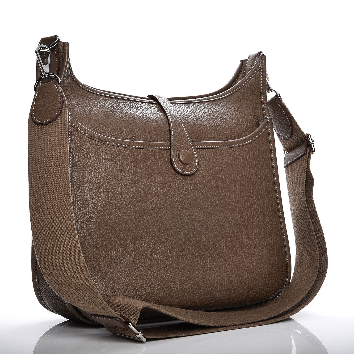 Hermes Taurillon Clemence Evelyne III PM Etoupe 3 of 13
