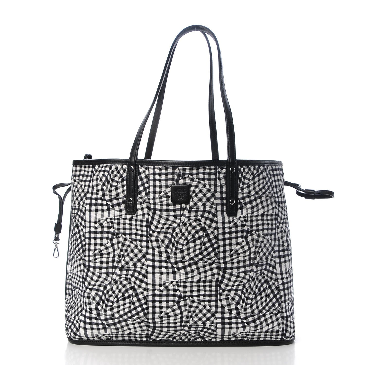 MCM Visetos Medium Reversible Shopper Tote Black 15 of 27