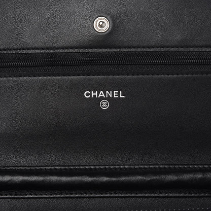 Chanel Caviar Timeless CC Wallet On Chain WOC Black 6 of 9
