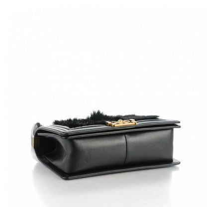 Chanel Goat Hair Medium Celtic Boy Flap Black 4 of 7