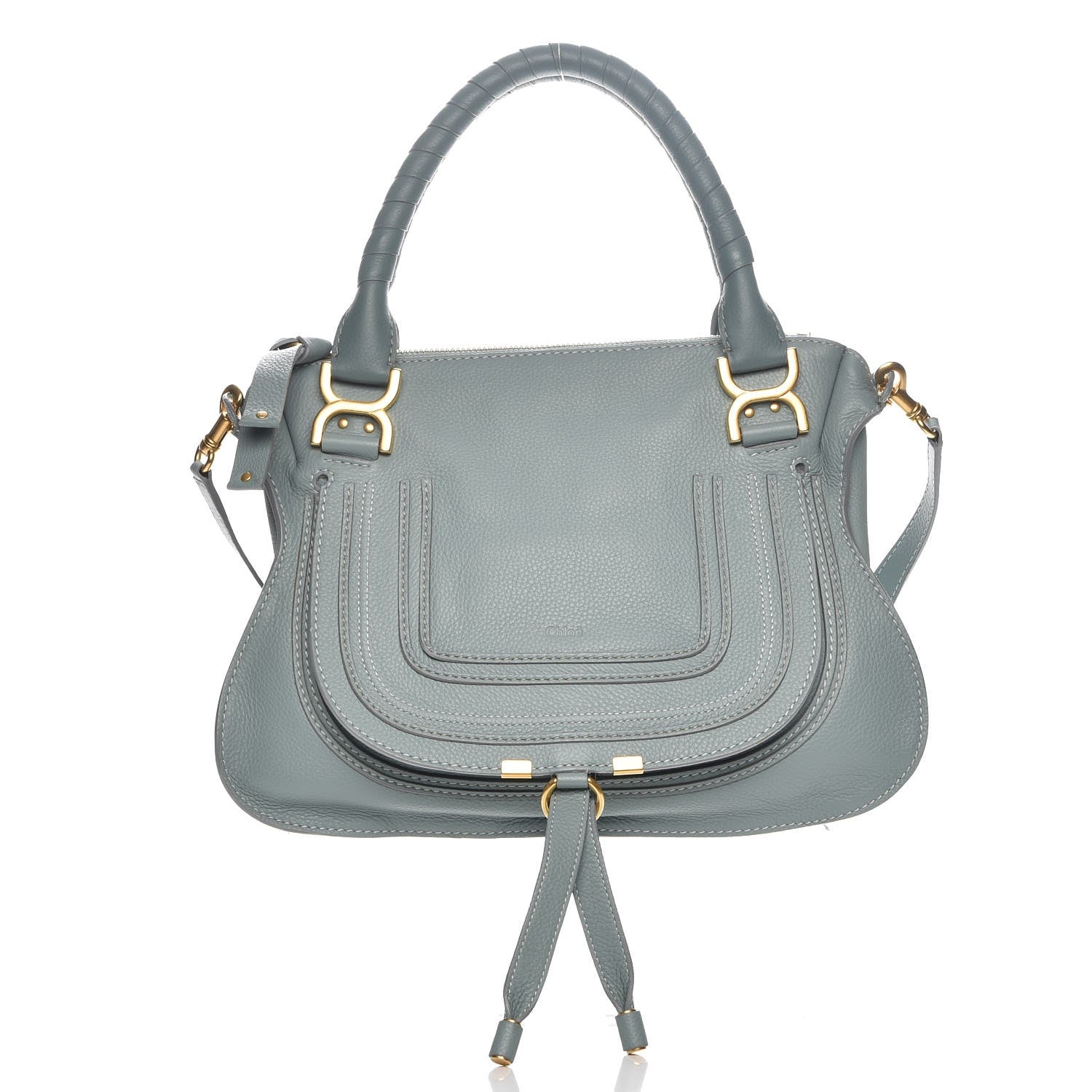 Chloe Calfskin Medium Marcie Satchel Cloudy Blue 1 of 9