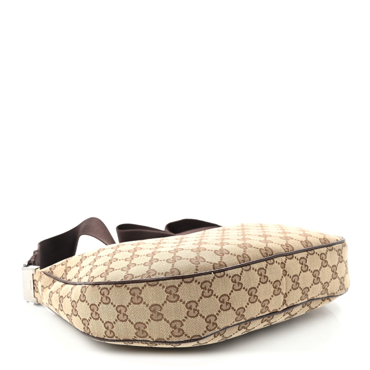 Monogram Medium Half Moon Hobo Dark Brown