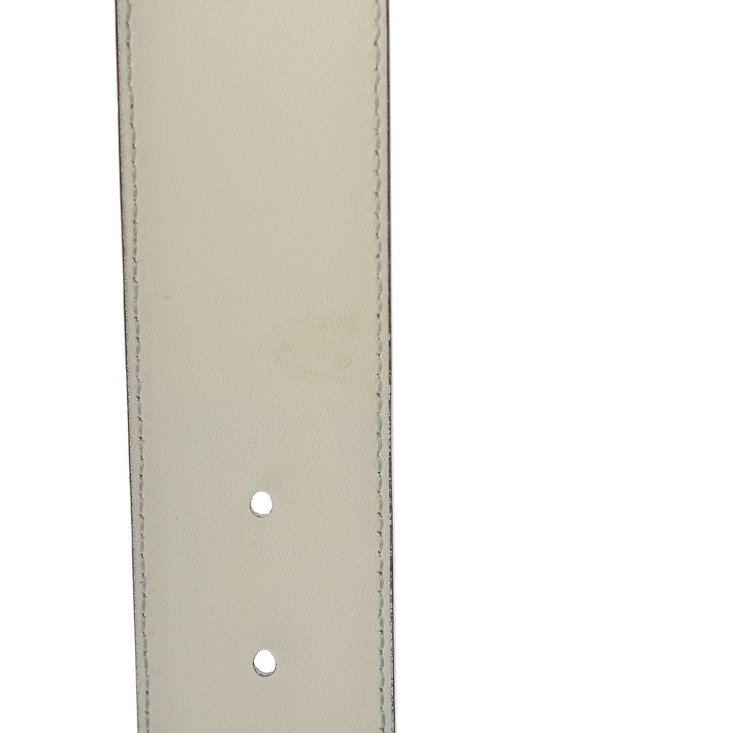 Calfskin Double G 40mm Belt 80 32 Mystic White