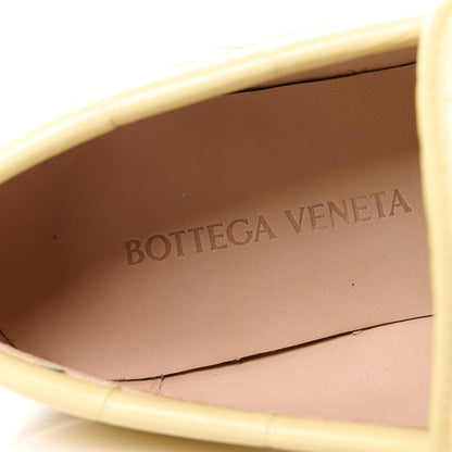 Bottega Veneta Calfskin Alligator Embossed Loafers 36.5 Butter 7 of 10