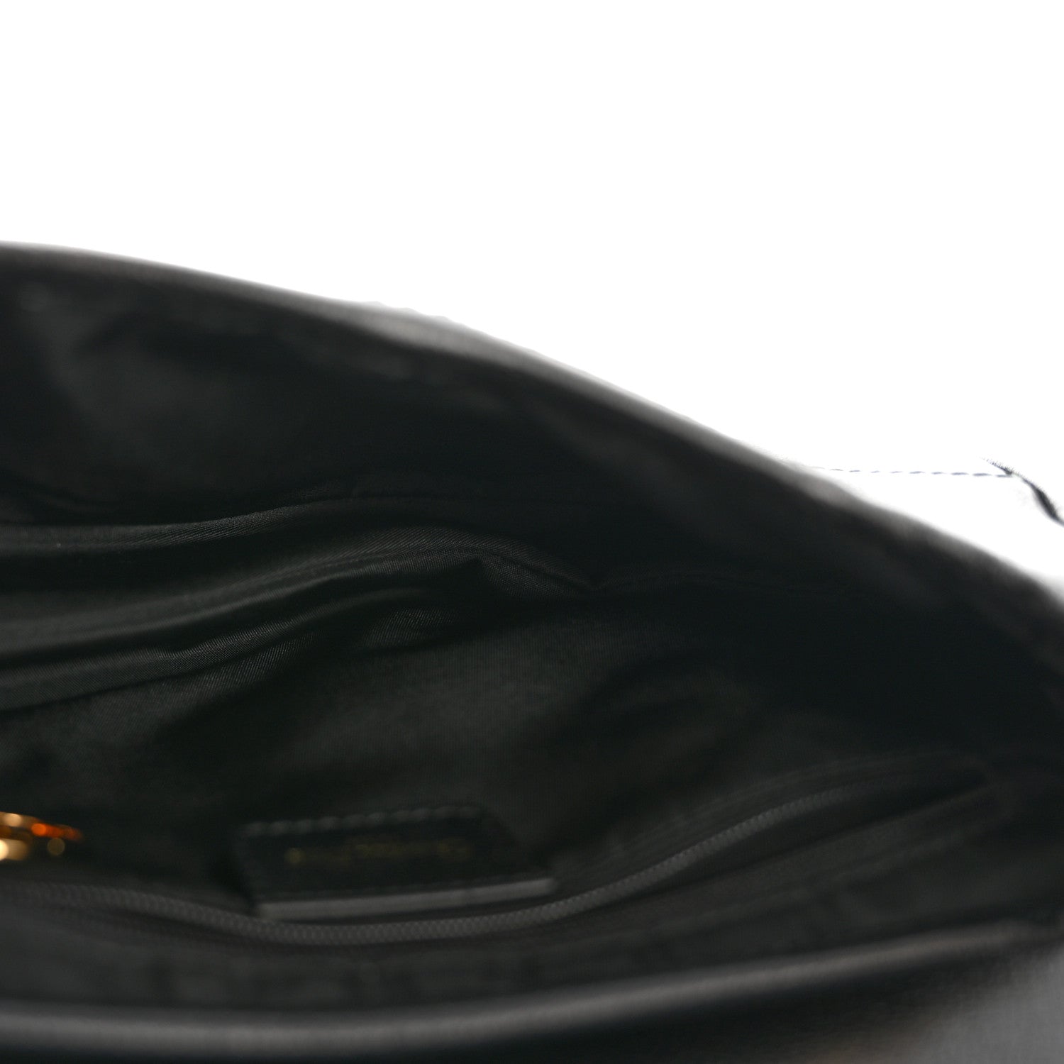Christian Dior Shiny Goatskin  Saddle Bag Black 5 of 16