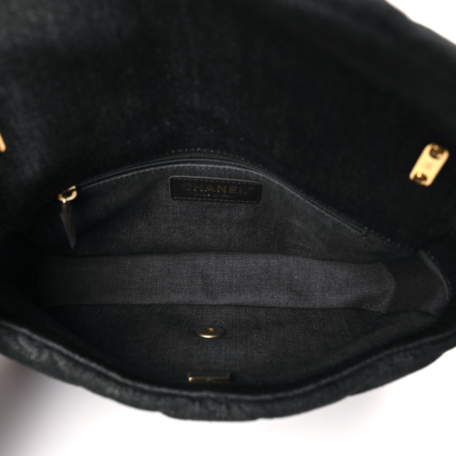 Chanel Denim Quilted Medium Funky Town Flap Black 5 of 9