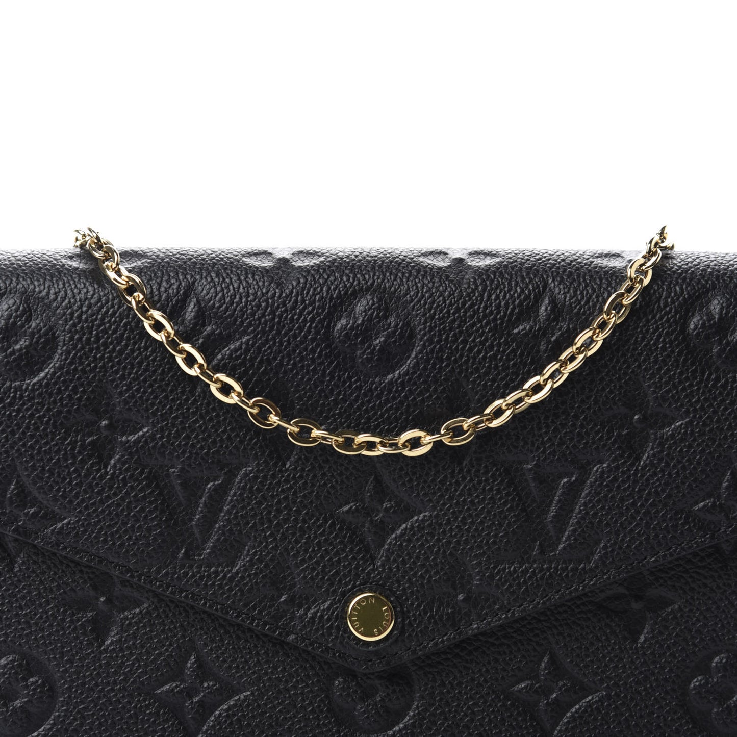 Empreinte Pochette Felicie Chain Wallet Black