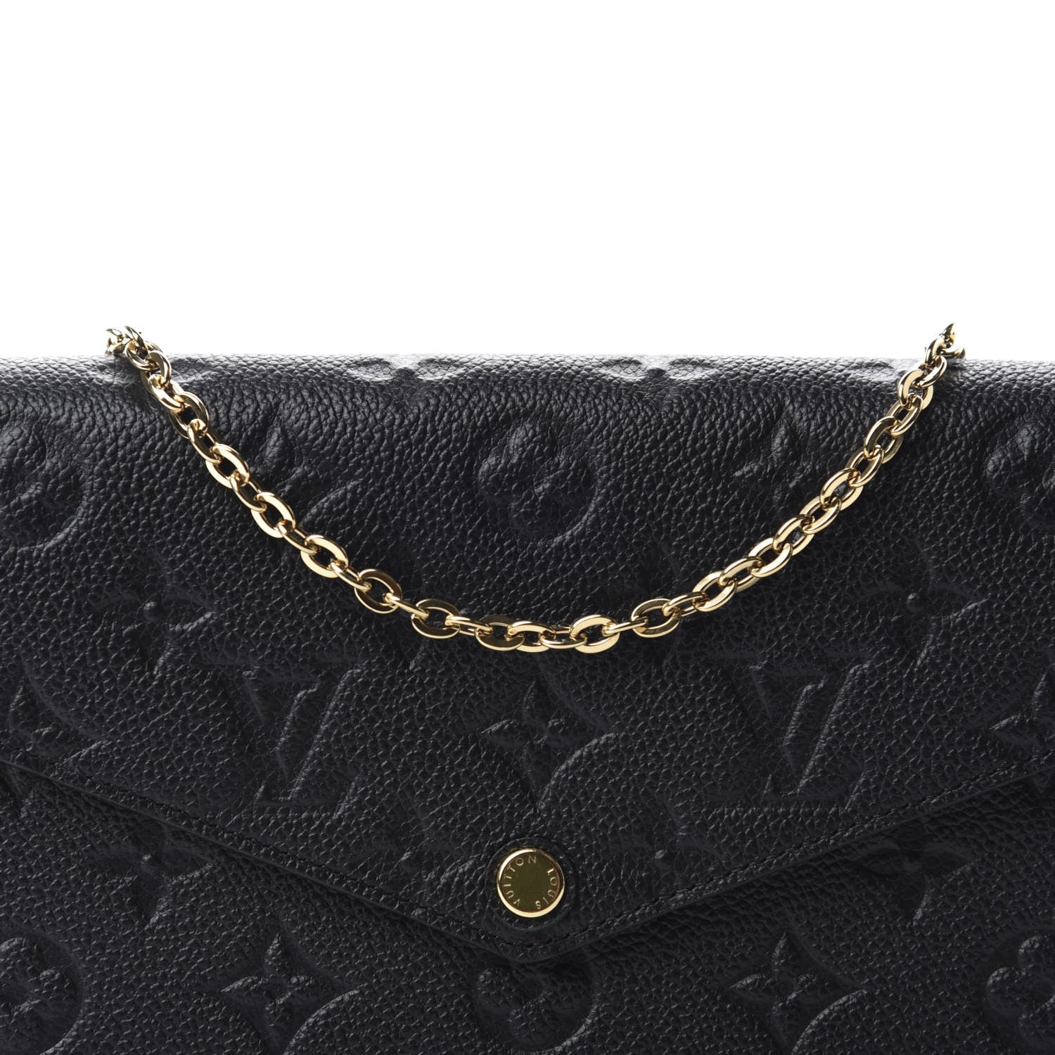 Louis Vuitton Empreinte Pochette Felicie Chain Wallet Black 11 of 12