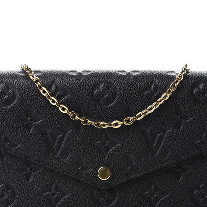 Louis Vuitton Empreinte Pochette Felicie Chain Wallet Black 11 of 12