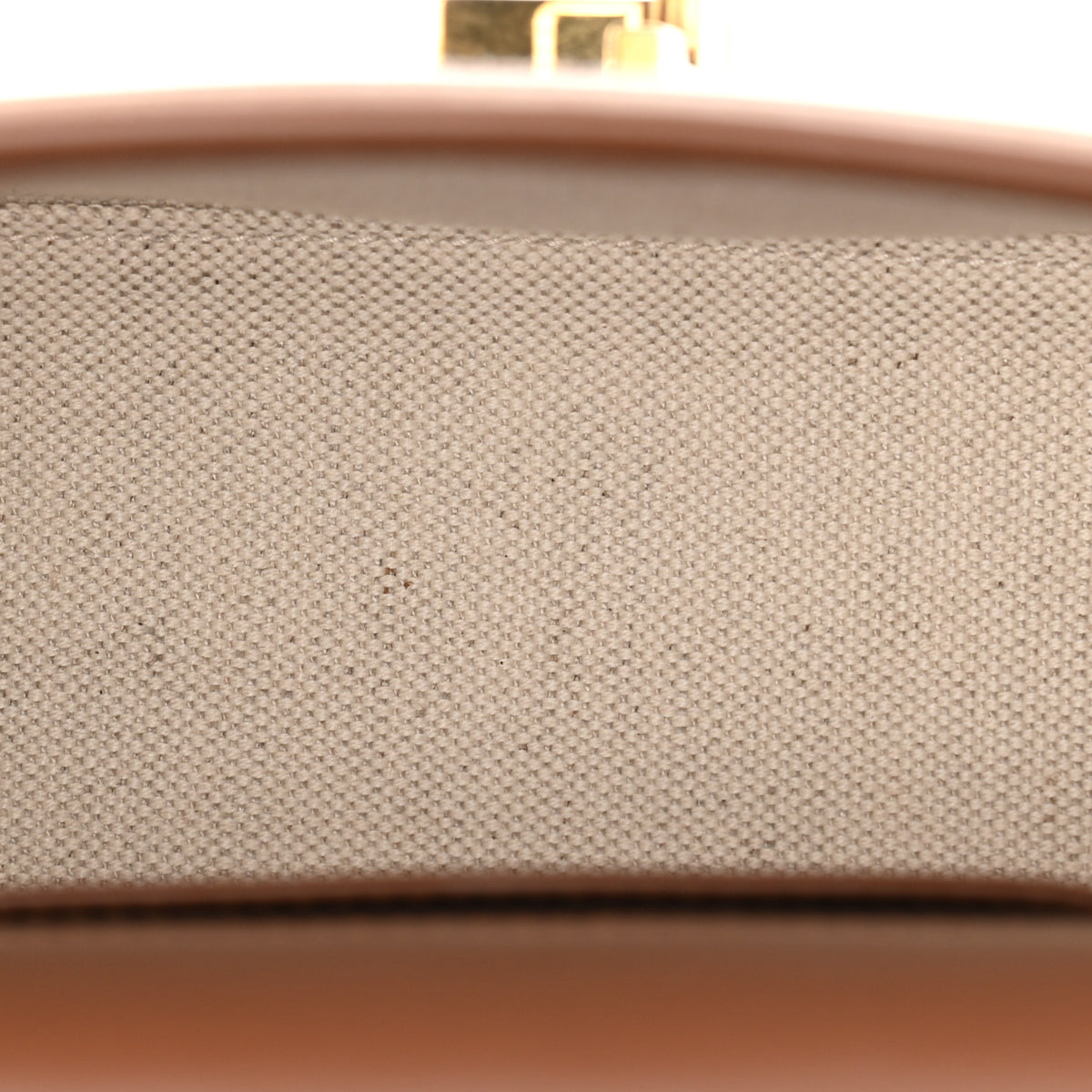 Saint Laurent Linen Calfskin Monogram Small Solferino Satchel Greggio Brick 5 of 10