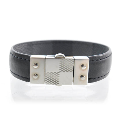 Louis Vuitton Damier Graphite Check It Reversible Bracelet 1 of 7