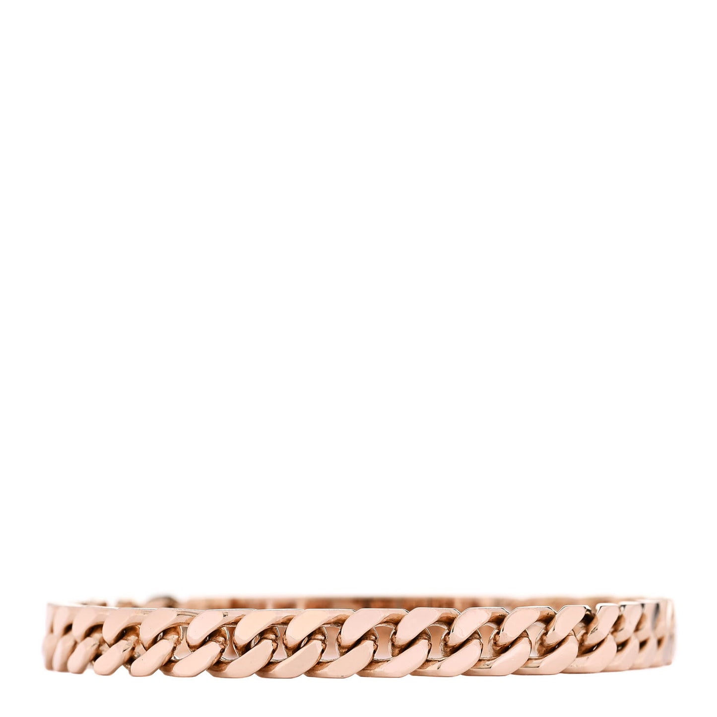 18K Rose Gold Diamond PM Kelly Gourmette Bracelet ST