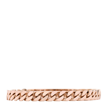 Hermes 18K Rose Gold Diamond PM Kelly Gourmette Bracelet ST 2 of 5