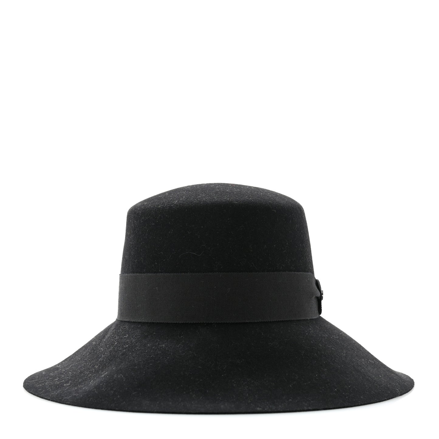Rabbit Felt Farrah Clou de Selle Hat 56 Black