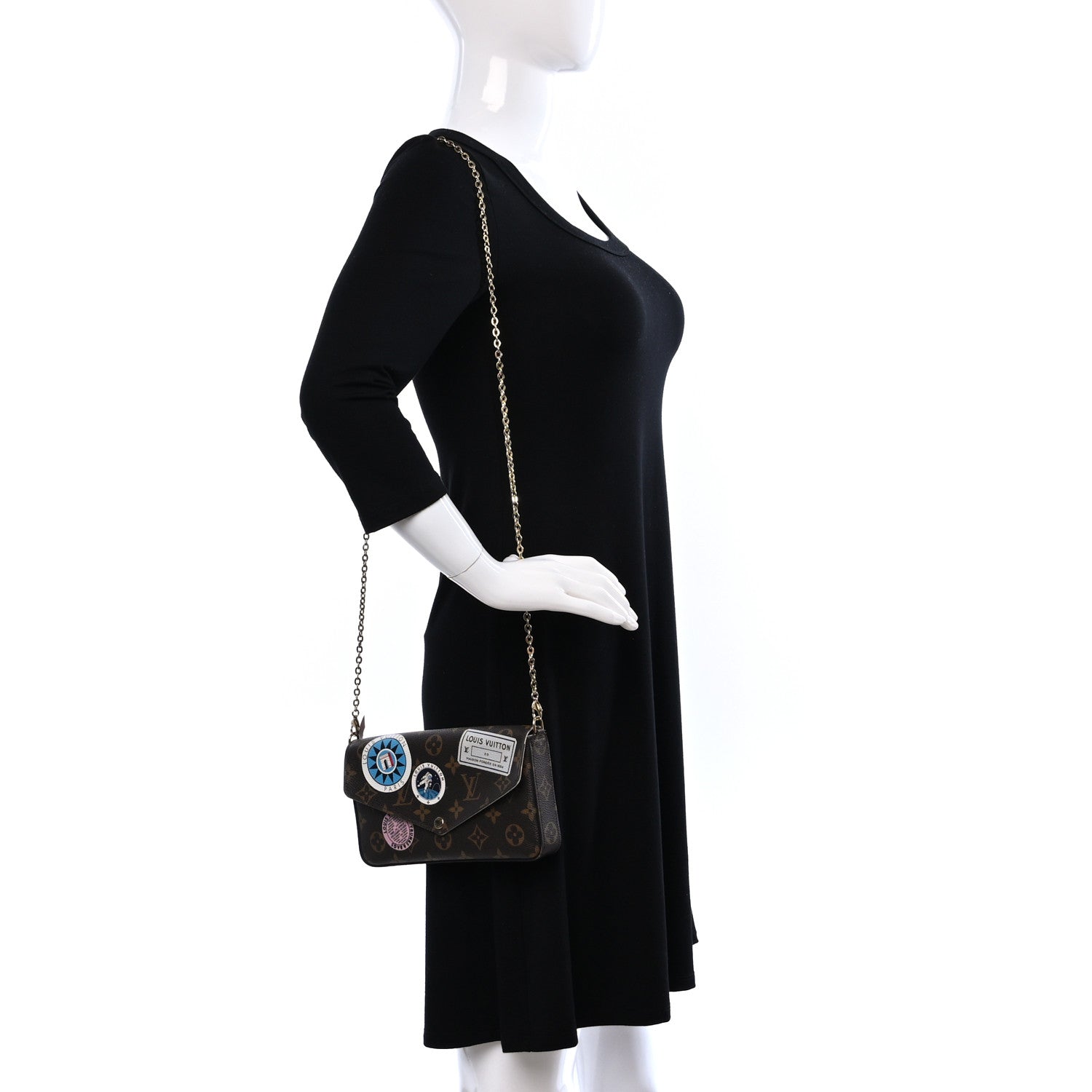 Louis Vuitton Monogram My LV World Tour Pochette Felicie Chain Wallet Rose Ballerine 2 of 10