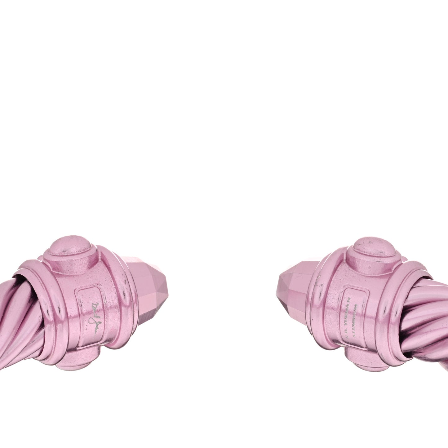 Aluminum 10mm Renaissance Cable Bracelet Light Pink