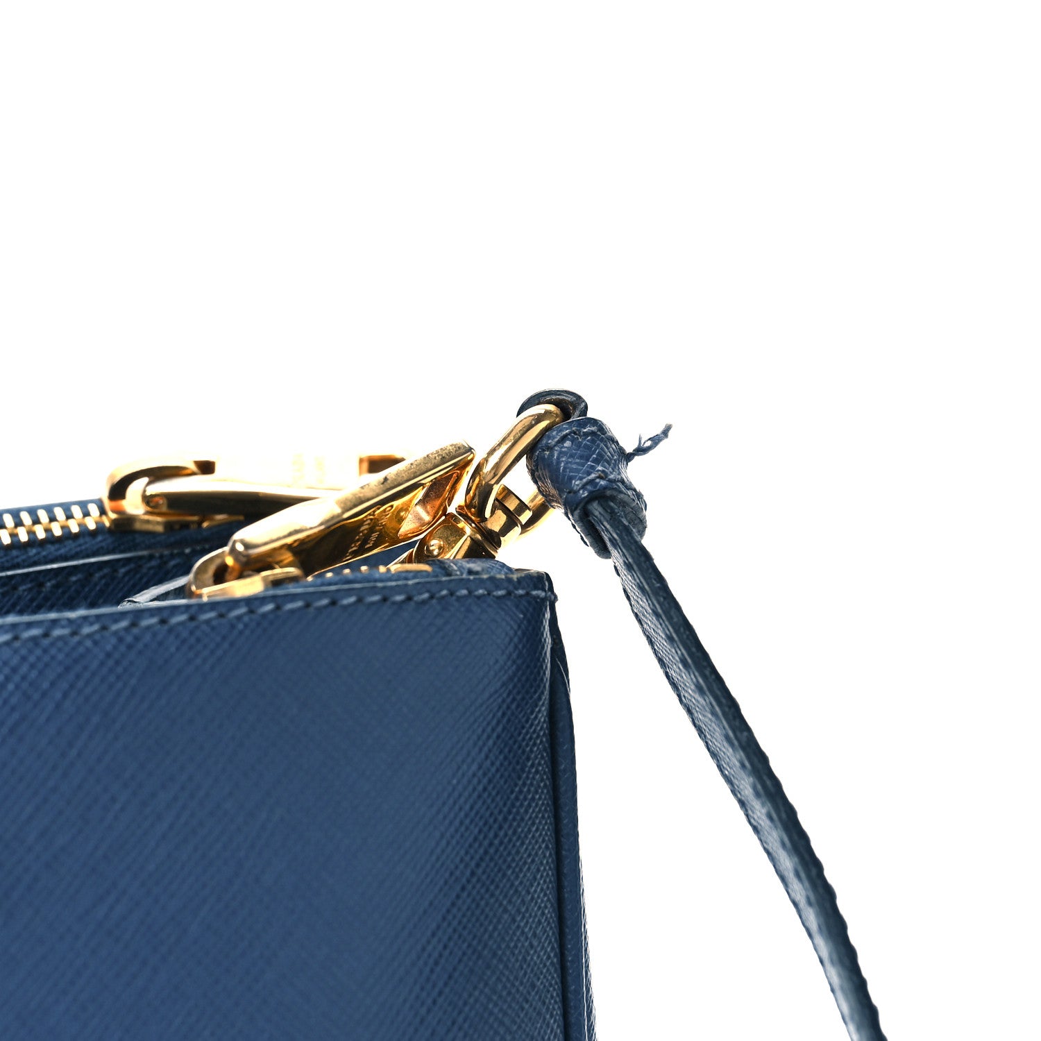 Prada Saffiano Lux Galleria Front Pocket Tote Bluette 9 of 10
