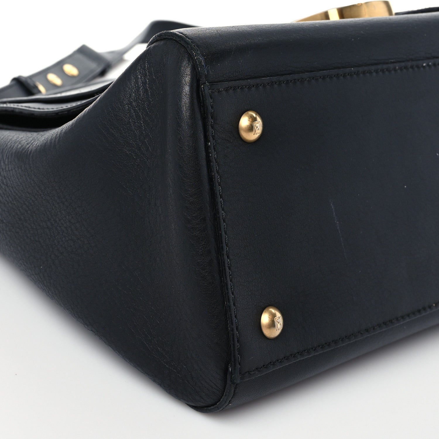Fendi Vitello Dolce Marmol Anna Shoulder Bag Black 7 of 8