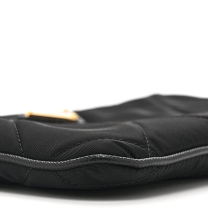Prada Re-Nylon Tessuto Impuntu Quilted Re-Edition 1995 Chaine Pouch Black 16 of 19