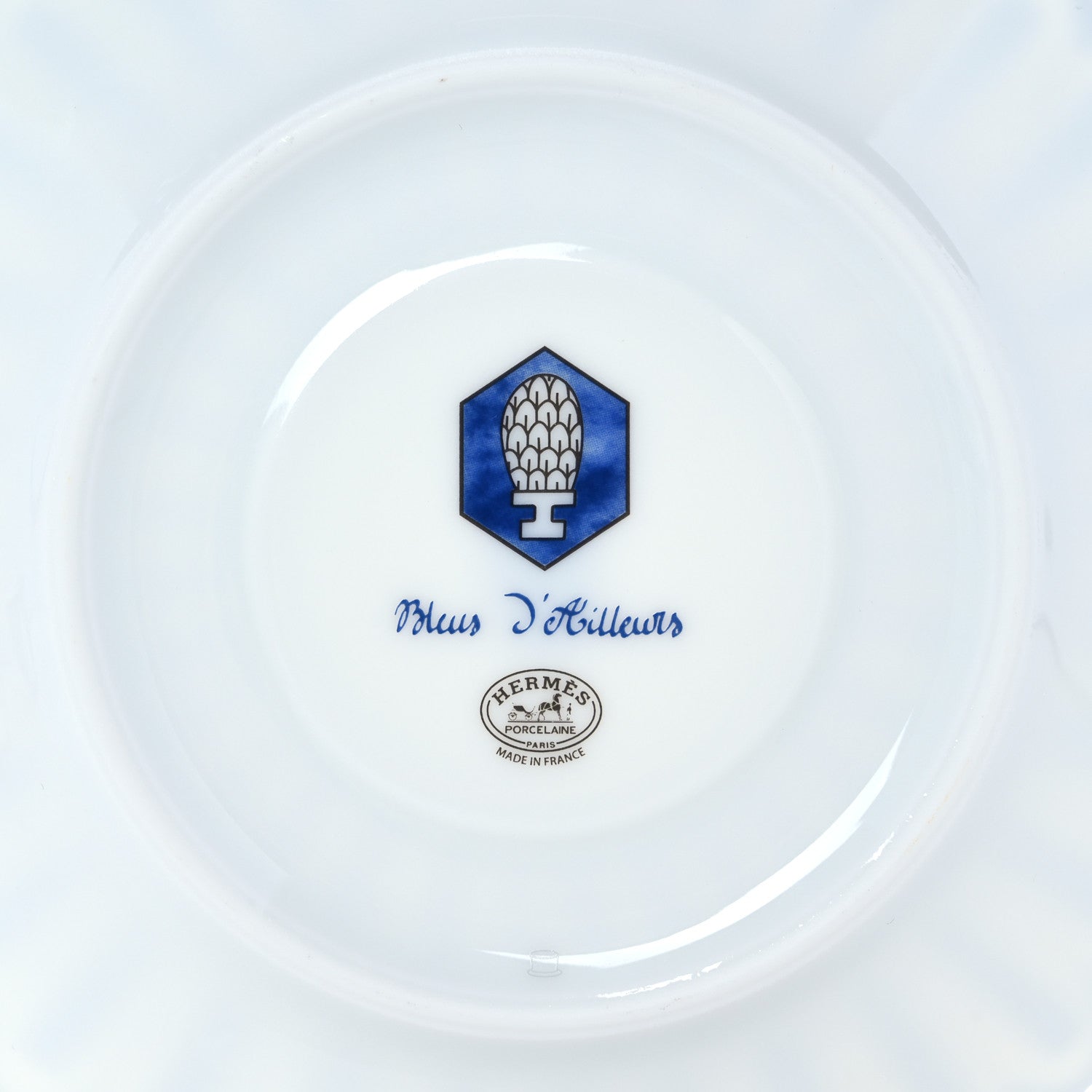 Hermes Porcelain Bleus d'Ailleurs Tea Cup And Saucer Set Of 2 7 of 10