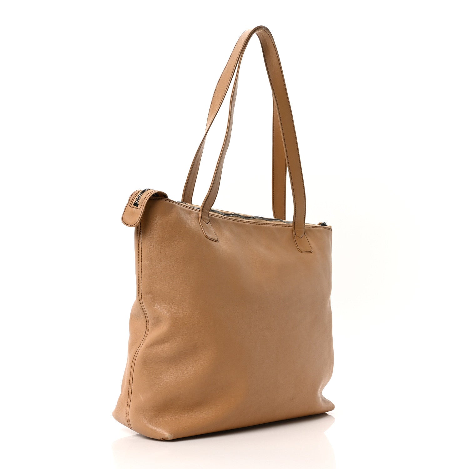 Chanel Calfskin CC Tassel Shopping Tote Beige 3 of 10