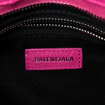 Balenciaga Agneau Classic Silver Hardware Mini City Rose Magenta 6 of 13